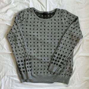 The Limited Grey Long Sleeve Polka Dot Sweater | XL